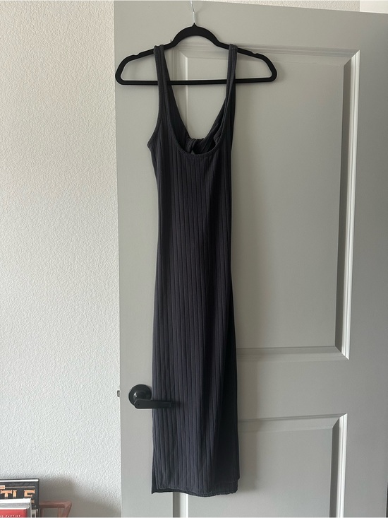Billabong Dresses & Skirts - Billabong Ribbed Tank Midi Dress in Charcoal